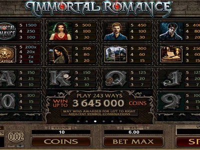 Игровой автомат Immortal Romance