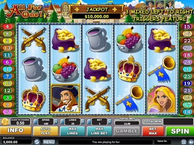 Игровой автомат All For One — демо и на деньги